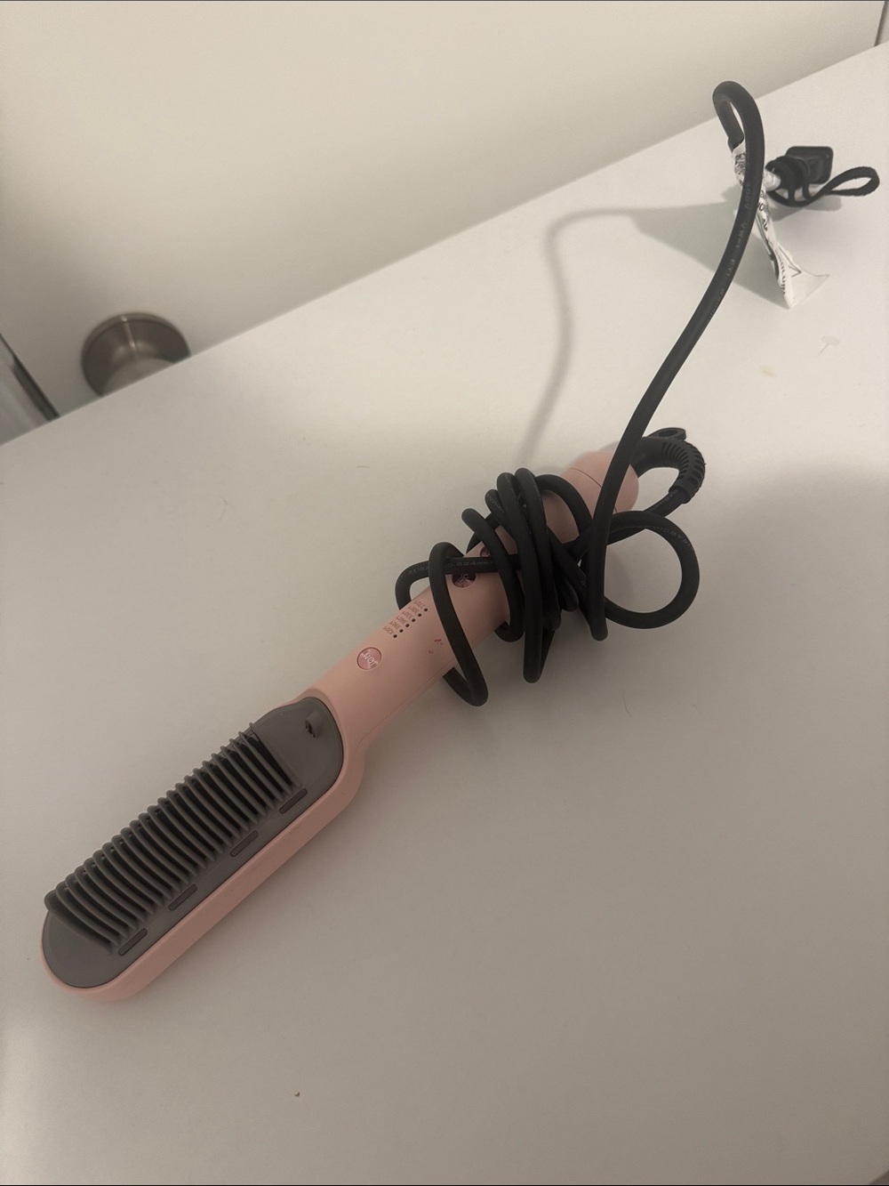 Pink Hair Straightening Brush - Unbranded